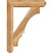 Ekena Millwork Balboa Craftsman Rough Sawn Bracket w/ Offset Brace, Western Red Cedar, 6"W x 24"D x 32"H BKT0604X24X32BOA04RWR - alternate 2